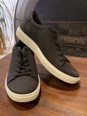 ECCO Soft 7 Leather Black Suede Size EU 37/US 6.5/7